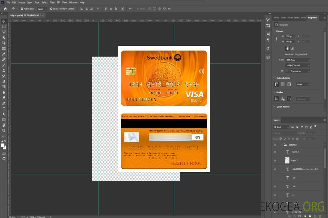Carte électronique visa Lettonie Swedbank template Carte électronique visa Lettonie Swedbank template